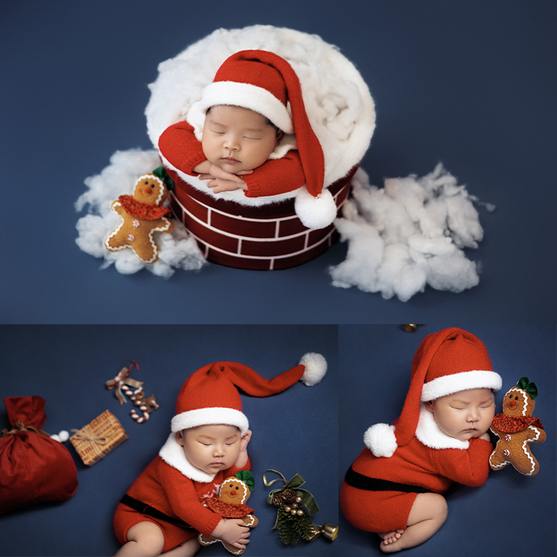 Elf Costume Christmas - Weihnachtsmann Neugeborenen Foto Kleidung Baby Weihnachten