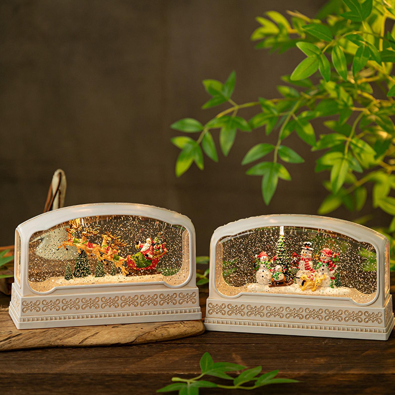 Snow Globe Musical - Beleuchtete Weihnachts-Schneekugel, Spieluhr-Kollektion, singende Nachtlampe für