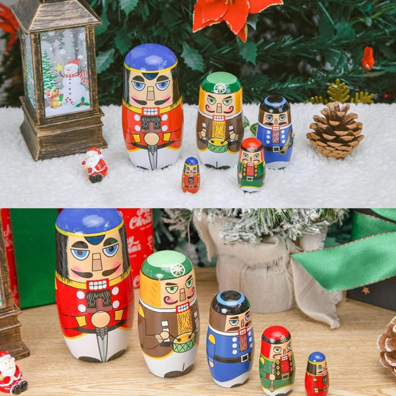 5-teiliges russisches Nussknac – Nutcracker Figurine Bewertung und Preis