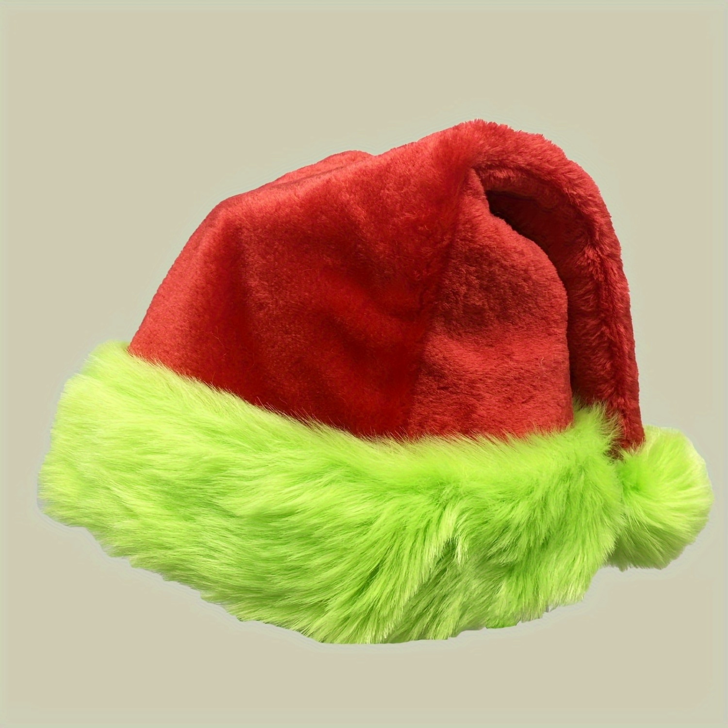 Fluoreszierend grün umrandete  – Santa Hat Plush Bewertung und Preis