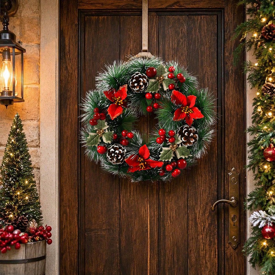 1 Stück Weihnachtskranz für di – Christmas Wreath Fake Bewertung und Preis