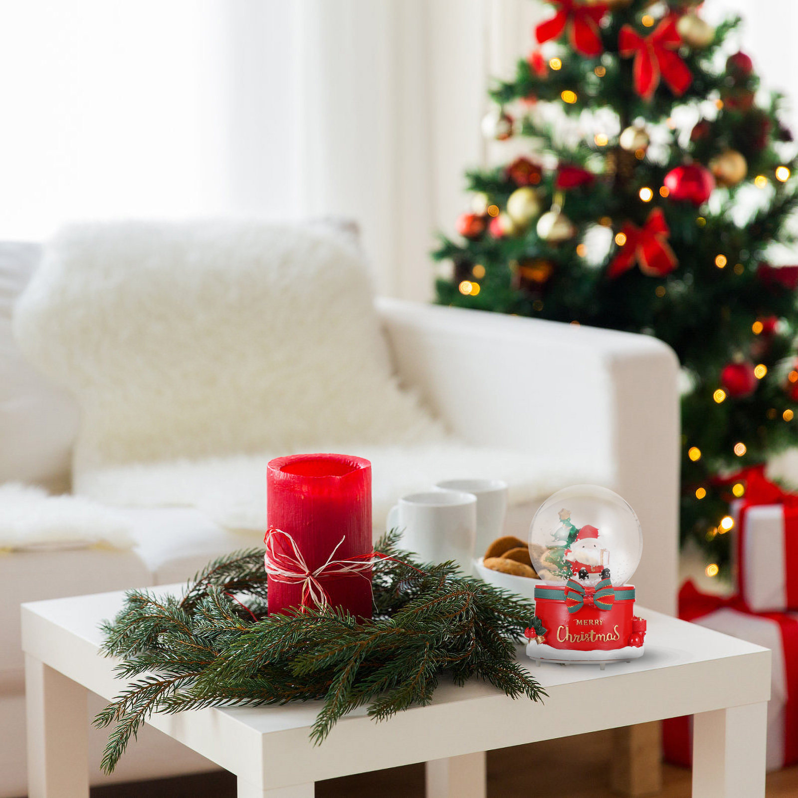 Weihnachtsmann-Globus-Spieluhr – Snow Globe Musical Bewertung und Preis