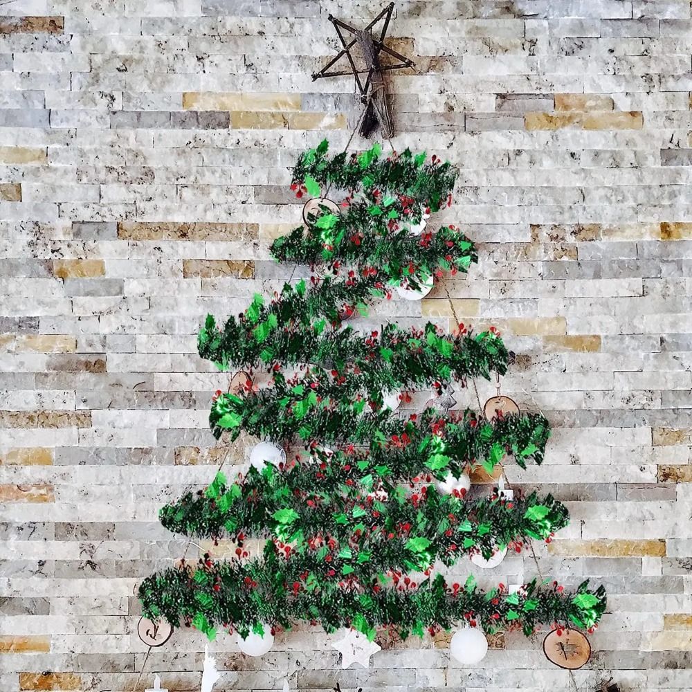 2PCS Wiederverwendbare 2M Weih – Tinsel Garland Decoration Bewertung und Preis