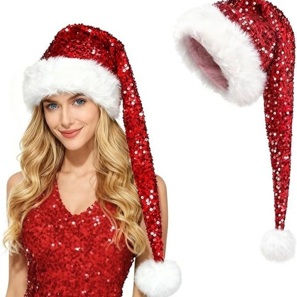 Cosplay-Zubehör Einfarbige Pai – Santa Hat Plush Bewertung und Preis