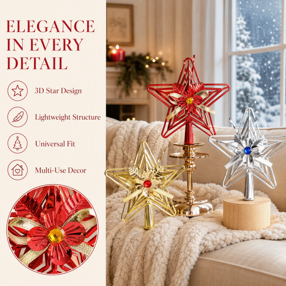 Kunststoff-Sternspitze, galvan – Star Tree Topper Bewertung und Preis