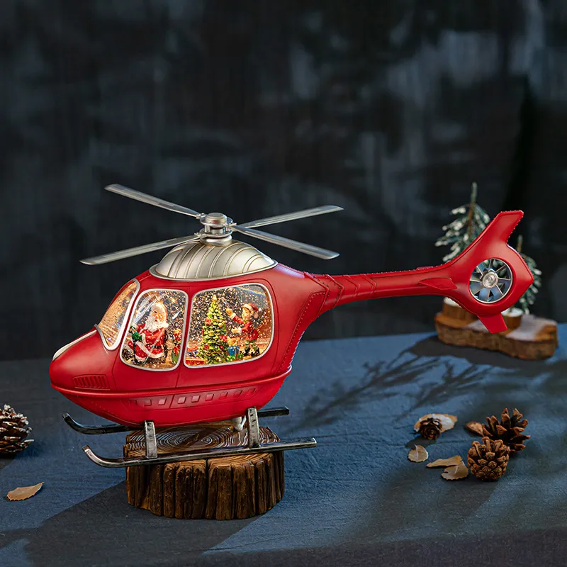 Rotierende Helikopter-Spieluhr – Snow Globe Musical Bewertung und Preis
