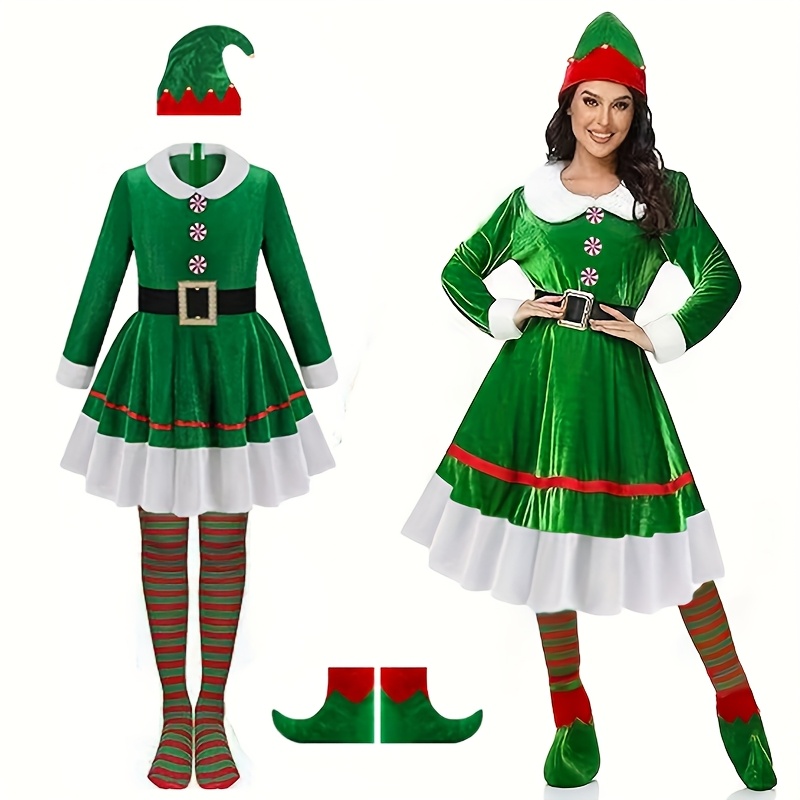 5-teiliges Weihnachts-Elfen-Ko – Elf Costume Christmas Bewertung und Preis
